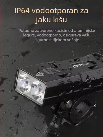 Prednja svjetiljka za planinski bicikl – noćna vožnja, dugotrajna baterija, punjiva, profesionalna razina, vrlo svijetla