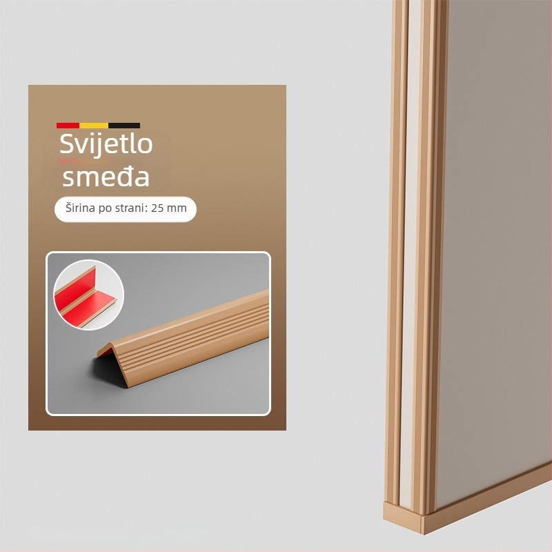 L-oblike zaštitne trake za kutove, samoljepljiva mekana zaštita za stolove i prozorske pragove