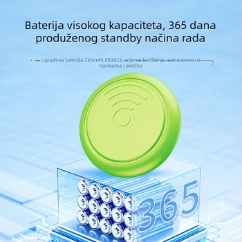NLT-10 iOS anti-izgubljivi lokator — lokalizator za djecu, starije i kućne ljubimce uz upozorenje na gubitak; nošenje: narukvica ili gumena kopča