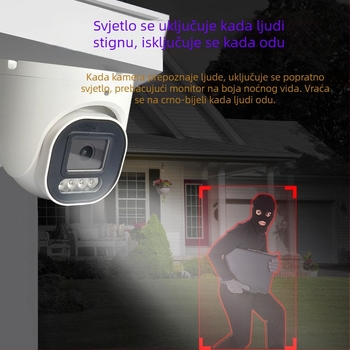 PoE IP kamera kupola - 8MP/4K, 3.6mm objektiv, IR do 20m, unutarnja i vanjska uporaba