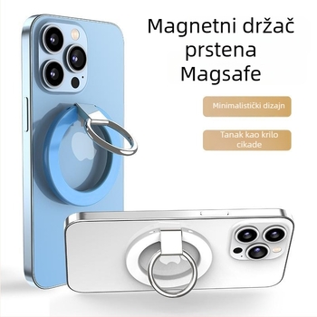 MagSafe magnetski držač za telefon s prstenom, konstrukcija od cinkovog legura, izuzetno jaka magnetska fiksacija, podesiva pod različitim kutovima, minimalistički dizajn