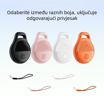 Tracker protiv gubitka za kućne ljubimce, ključe i predmete — precizno lociranje, model JHX05, ABS, 240mAh, veličina 40×32×9.8mm, iOS kompatibilan