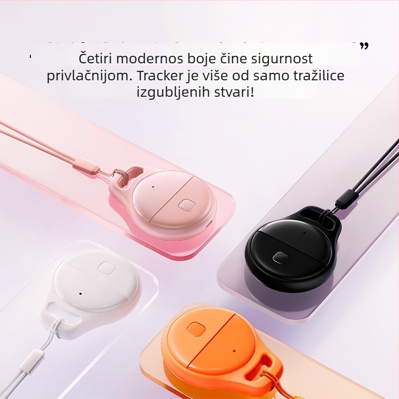 Tracker protiv gubitka za kućne ljubimce, ključe i predmete — precizno lociranje, model JHX05, ABS, 240mAh, veličina 40×32×9.8mm, iOS kompatibilan