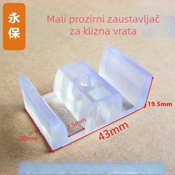 OSB inteligentni set dodatne opreme za tuš kabinu za staklena klizna vrata – tijelo od aluminijskog legura, pravokutnog oblika, model 1, uključuje blok protiv sudara s kožnom podlogom, klizna vrata, pozicionirajuća perla i zaustavljač