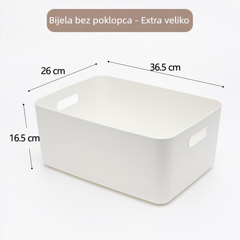 Plastična kutija za skladištenje s poklopcem - velika zapremina, PP materijal, može se slagati, za odjeću, donje rublje i igračke