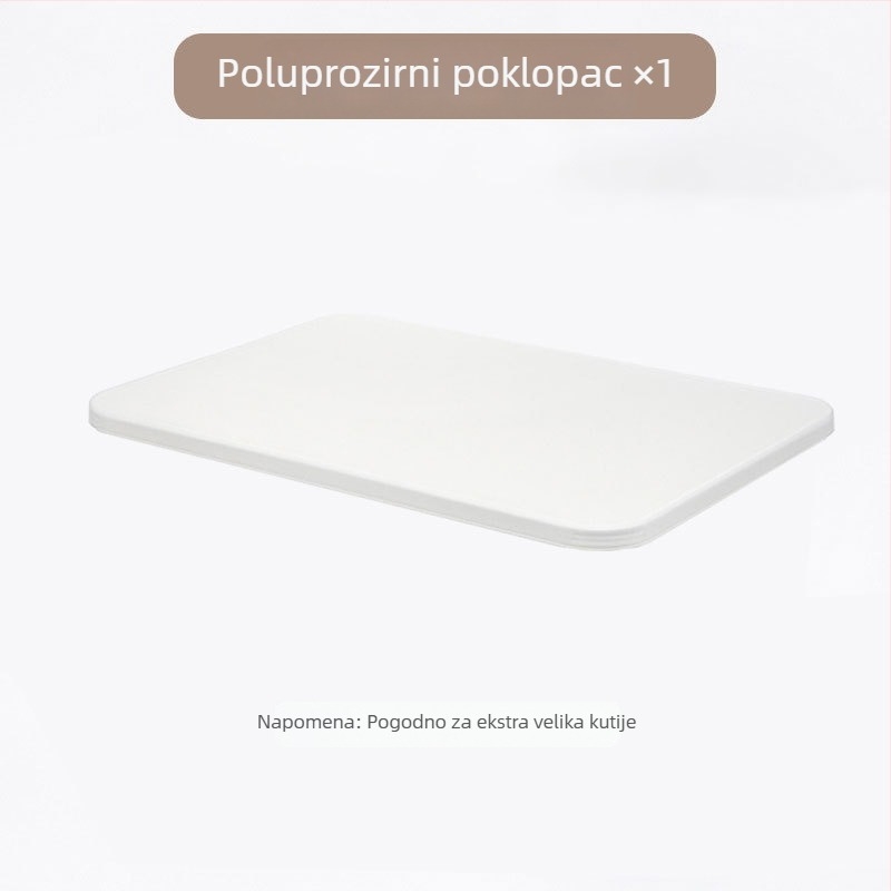 Plastična kutija za skladištenje s poklopcem - velika zapremina, PP materijal, može se slagati, za odjeću, donje rublje i igračke