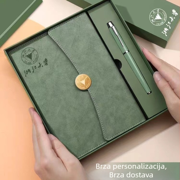 Bilježnica Morning long sa spiralnim povezom, korica od umjetne kože, papir 80 g, 200 stranica, mogućnost tiska logotipa