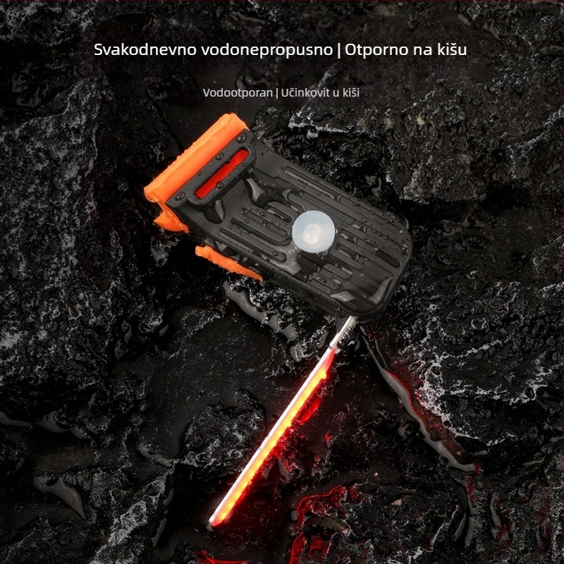 Stražnja svjetiljka za bicikl — USB-C punjenje, kopča remenom, za planinski bicikl noćna vožnja