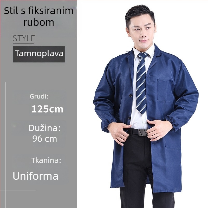 Muški radni kaput s kamuflažom, plava boja, dugi rukavi, za popravke automobila, otporan na mrlje i habanje, proljeće i jesen.