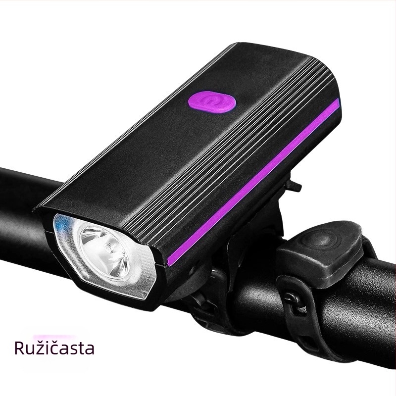 Prednje svjetlo za bicikl s visokim sjajem, ugrađeni snažni zvučni signal, USB-C punjenje, baterija 800 mAh, brzo izdvojivo postavljanje