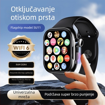 Pametni sat s utorom za SIM karticu, otključavanje otiskom prsta, DDR4 memorija, AMOLED zaslon, magnetsko punjenje