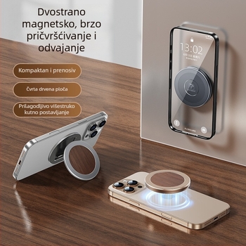 Paifan MagSafe magnetski prstenasti nosač – ultra-tanki stolni držač za telefon, legura M01, MagSafe kompatibilan, dvostrano magnetsko privlačenje