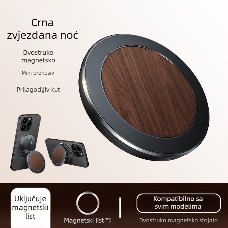 Paifan MagSafe magnetski prstenasti nosač – ultra-tanki stolni držač za telefon, legura M01, MagSafe kompatibilan, dvostrano magnetsko privlačenje