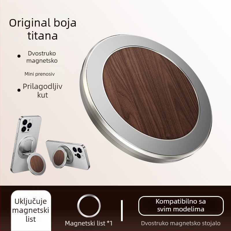 Paifan MagSafe magnetski prstenasti nosač – ultra-tanki stolni držač za telefon, legura M01, MagSafe kompatibilan, dvostrano magnetsko privlačenje