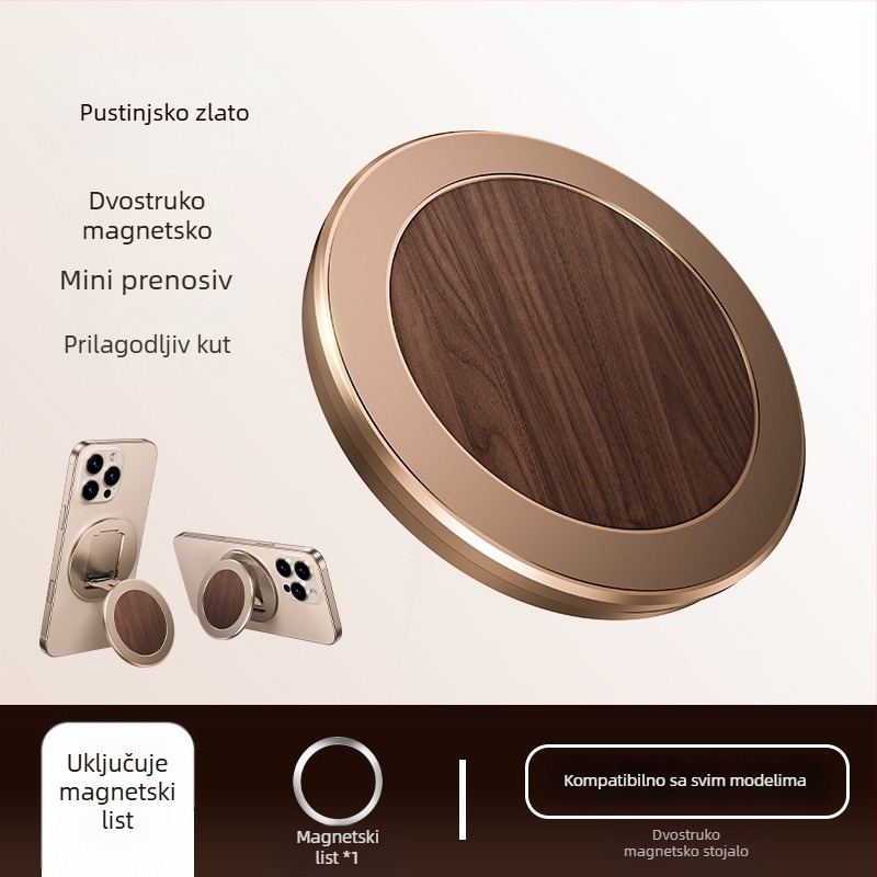 Paifan MagSafe magnetski prstenasti nosač – ultra-tanki stolni držač za telefon, legura M01, MagSafe kompatibilan, dvostrano magnetsko privlačenje