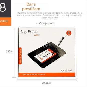 LIMEIDE W981 USB ploča za pisanje za prijenosno računalo, bez upravljača, za starije osobe