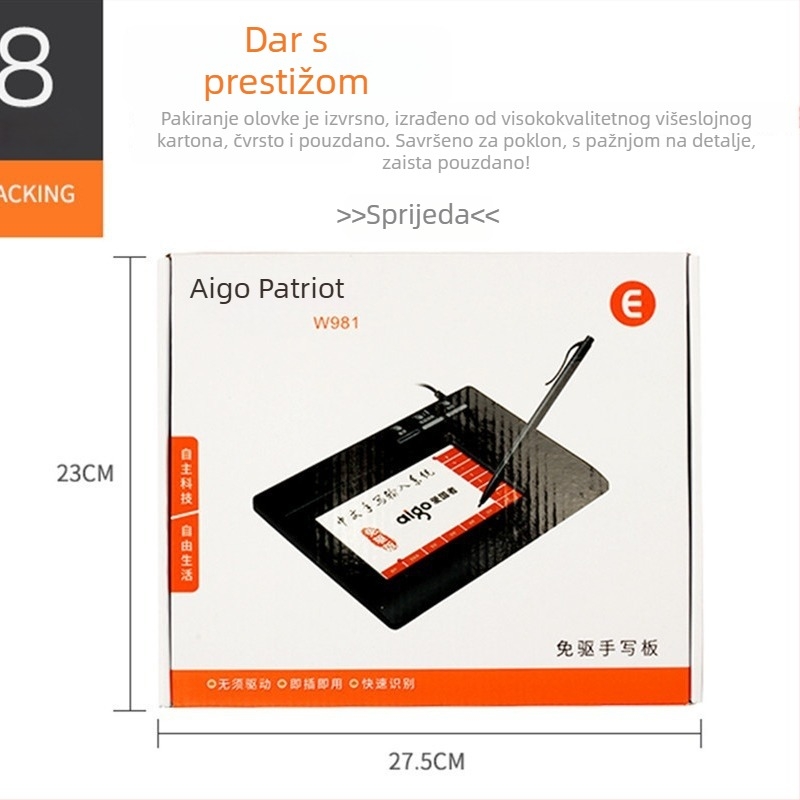 LIMEIDE W981 USB ploča za pisanje za prijenosno računalo, bez upravljača, za starije osobe