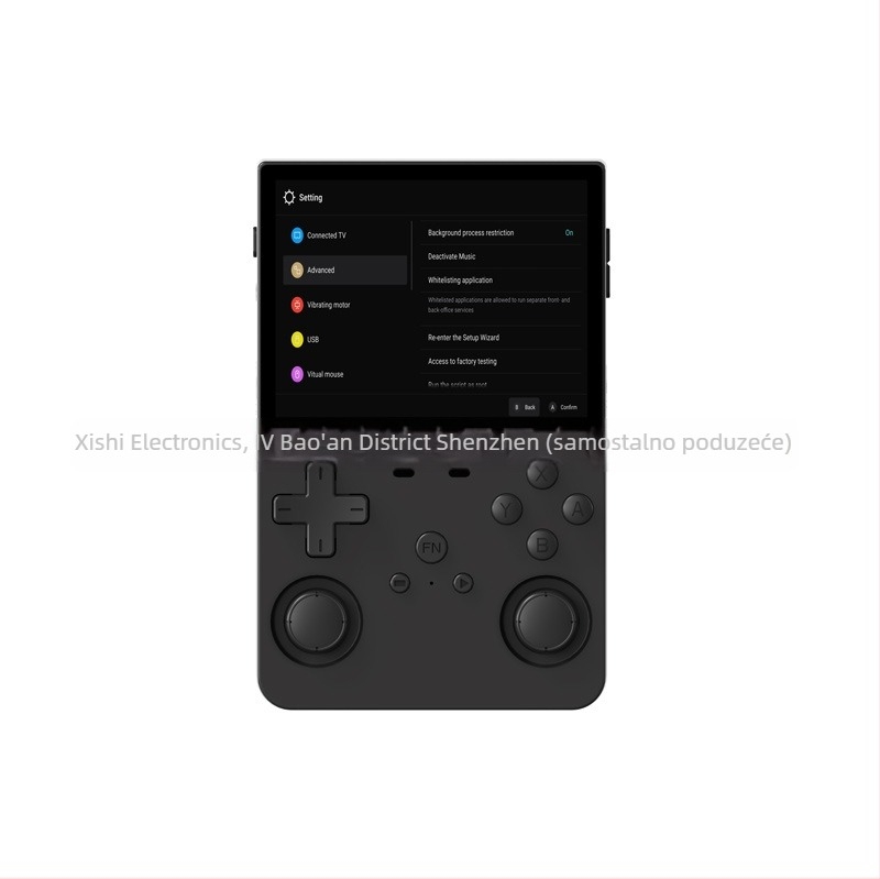 Prijenosna joystick igraća konzola s nostalgičnim retro stilom, RPG igre (128GB memorije, USB OTG, open-source OS, bežična veza, autentičan softver)