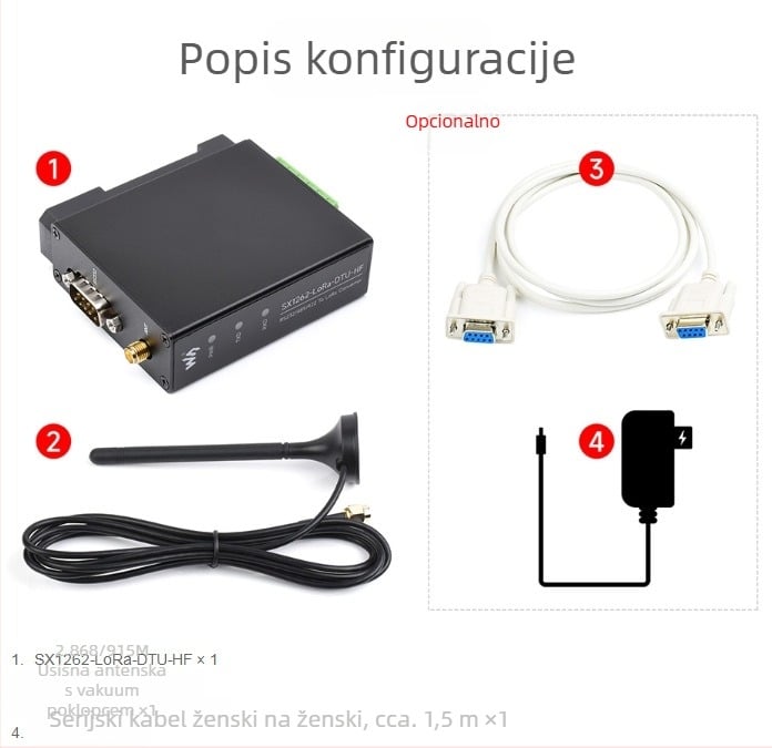 LoRa DTU uređaj za prijenos podataka s RS232/RS485/RS422 na LoRa, Sub-GHz HF/LF kit SX1262-LoRa-DTU-HF-Kit / SX1262-LoRa-DTU-LF-Kit, za industrijsko i poljoprivredno prikupljanje podataka; FEC, OEM obrada, podržava distribuciju po jedinici