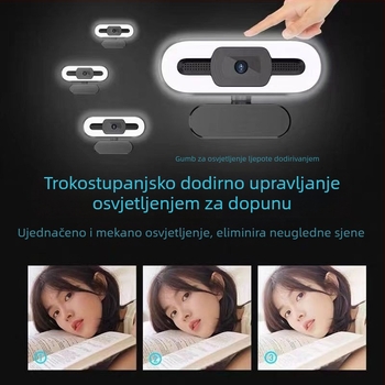 Web kamera za stolno i prijenosno računalo s 4K Ultra HD, 8MP senzor, autofokus, USB 2.0, ugrađeni mikrofon