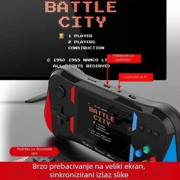 Ručna prijenosna retro konzola za igru RPG, 128 GB memorije, PS-2 sučelje, VGA izlaz, originalni softver igara