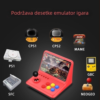 Konzola za igre modela A12, 16GB memorije, Linux OS, HDMI sučelje, žično upravljanje — retro arkadni uređaj