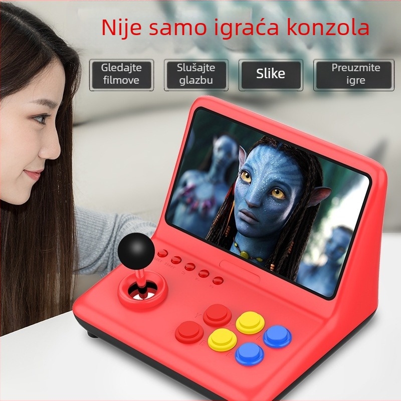 Konzola za igre modela A12, 16GB memorije, Linux OS, HDMI sučelje, žično upravljanje — retro arkadni uređaj
