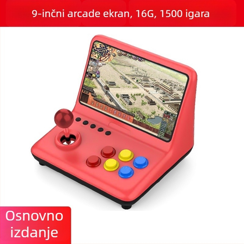 Konzola za igre modela A12, 16GB memorije, Linux OS, HDMI sučelje, žično upravljanje — retro arkadni uređaj