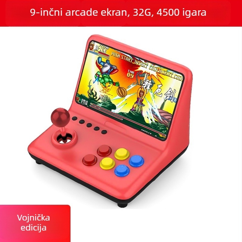 Konzola za igre modela A12, 16GB memorije, Linux OS, HDMI sučelje, žično upravljanje — retro arkadni uređaj
