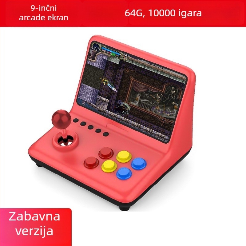 Konzola za igre modela A12, 16GB memorije, Linux OS, HDMI sučelje, žično upravljanje — retro arkadni uređaj