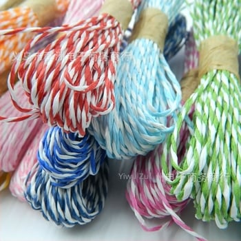 Ručni pleteni konac od Kraft papira za darovne torbe, debljina 1,5–2 mm, marka Drunk continent