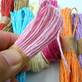 Ručni pleteni konac od Kraft papira za darovne torbe, debljina 1,5–2 mm, marka Drunk continent