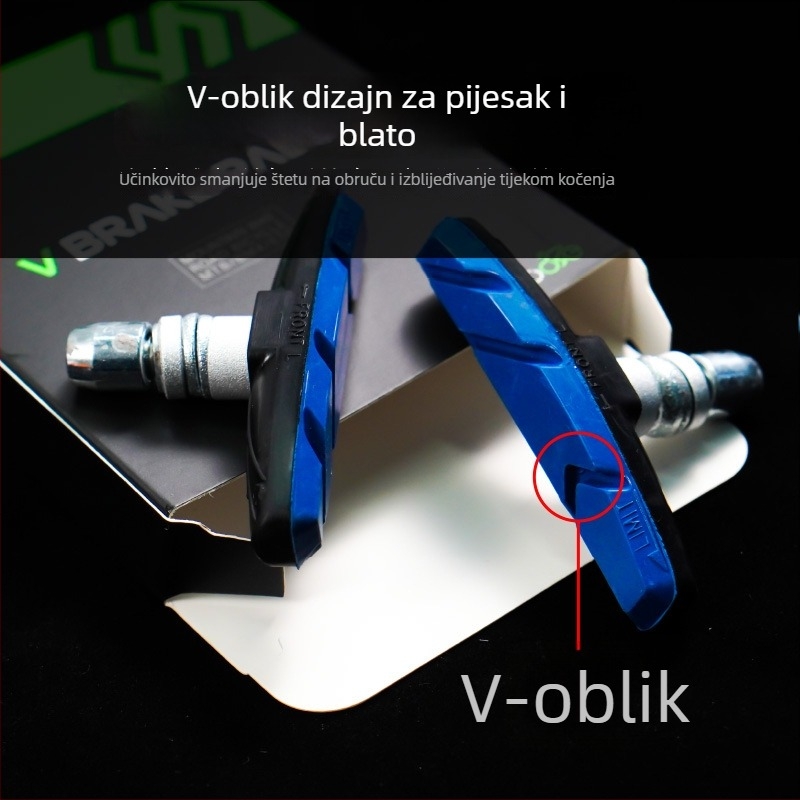 Chooee gumene pločice za V-brake, za planinski bicikl, tihe, mehaničke