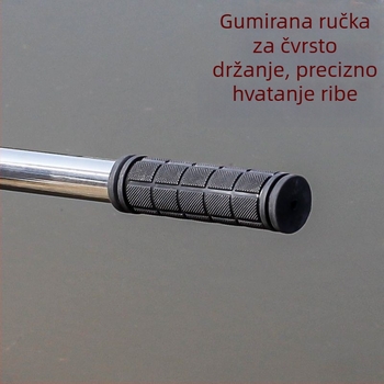 A1R Nehrđajući čelik, dugačka šipka, čvrst unutarnji prsten, glava mreže za bacanje, mreža 0,3