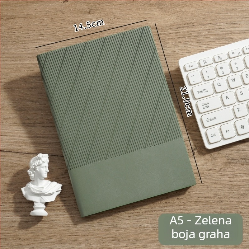 Poklon set bilježnica s prilagođenim logom, mekana kožna poslovna bilježnica, prijenosna