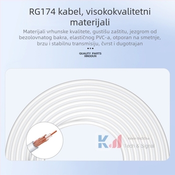 Antena za tablet 4G bežične mreže, dvostruka polarizacija, omni-direkcijska, vanjska visokog dobitka, TS9 priključak