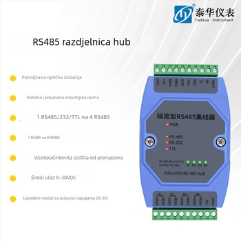 Industrijski RS-485 hub za 2/4/8 kanala s optičkom izolacijom i proširenjem sabirnice, RS-485 repetitor