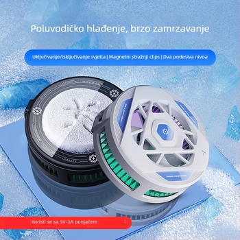 TL22 hladnjak za telefon s magnetskom dvostrukom uporabom, 15W poluvodičko hlađenje, kućište od ABS-legure, Type-C sučelje, 3 brzinska digitalni zaslon