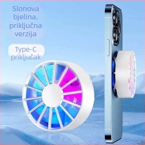 Magnetski hladnjak za telefone i tablete – zračno hlađenje za igre, Materijal: ABS+PC+silika gel+legura, Kompatibilnost: Android, iPad