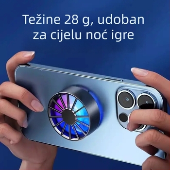 Magnetski hladnjak za telefone i tablete – zračno hlađenje za igre, Materijal: ABS+PC+silika gel+legura, Kompatibilnost: Android, iPad