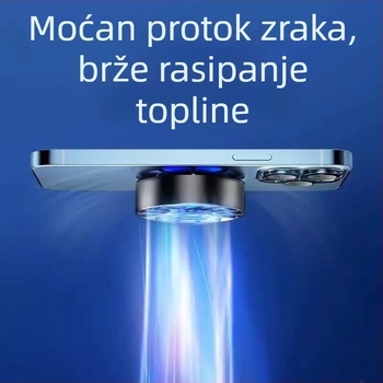 Magnetski hladnjak za telefone i tablete – zračno hlađenje za igre, Materijal: ABS+PC+silika gel+legura, Kompatibilnost: Android, iPad