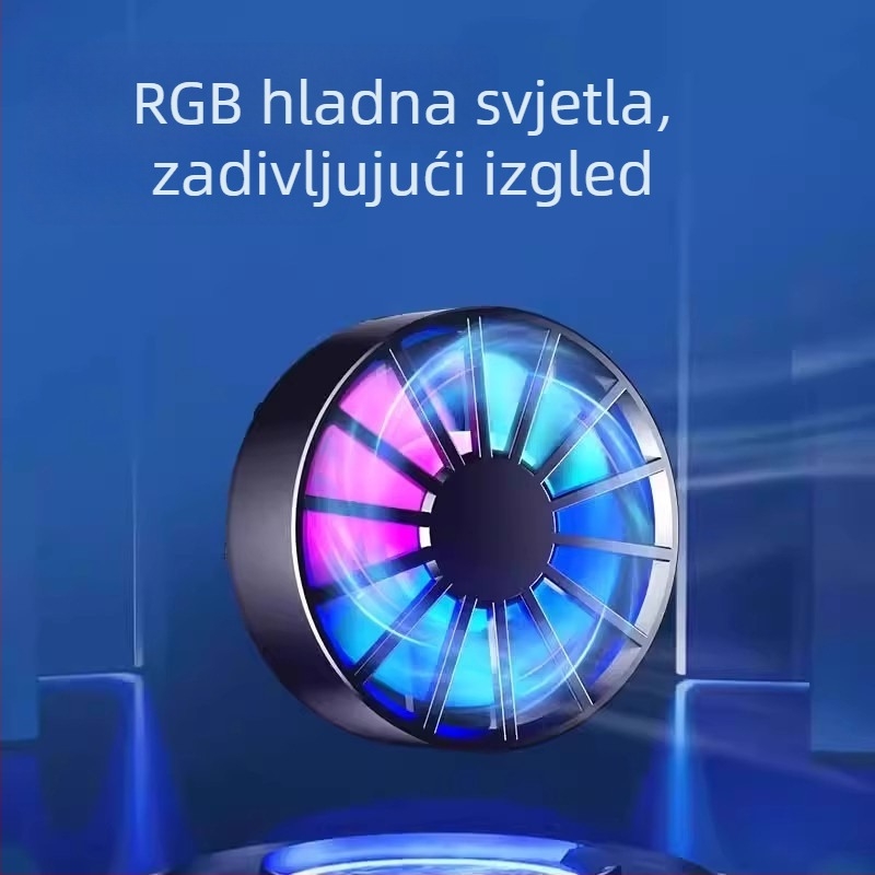 Magnetski hladnjak za telefone i tablete – zračno hlađenje za igre, Materijal: ABS+PC+silika gel+legura, Kompatibilnost: Android, iPad