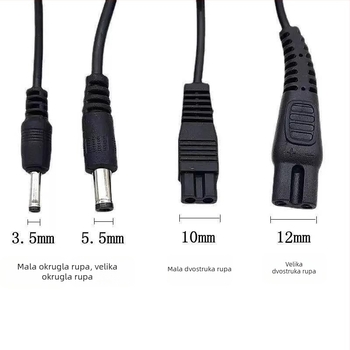 Čelna lampica s dvostrukim otvorima i oblikom B, ručno pokretana, punjiva, uključen punjač, pogodna za ronjenje, planinarenje i kampiranje, kapacitet baterije 4,2, domet 100–200 m