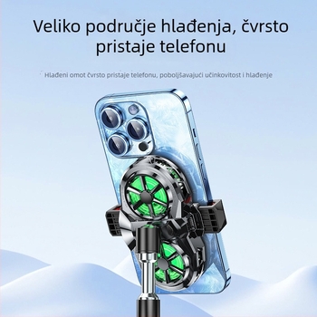 X117 Hladnjak za mobitel – 3 brzine tiho hlađenje, 6W, Type-C, ABS+ aluminijska legura, 156 g