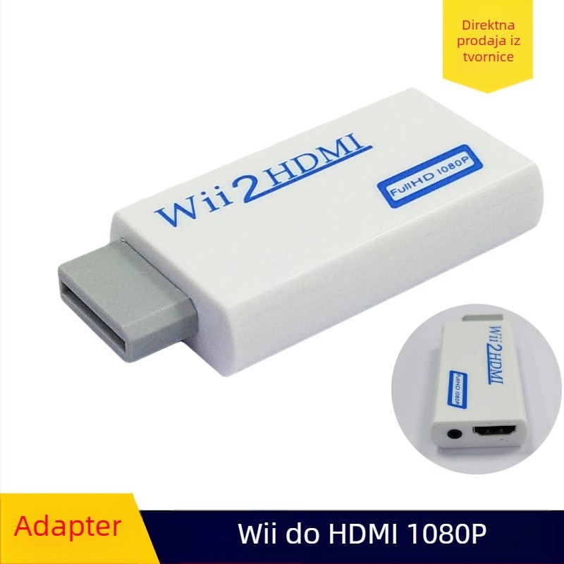 WII na HDMI pretvarač - 1080p video konverzija, model wii hdmi