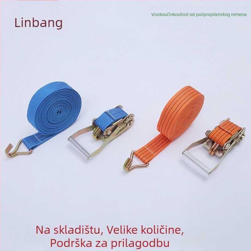 Linbang napinjač za teret s dvostrukim kukama, ojačani poliester