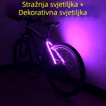 Zadnja svjetiljka za bicikl s dekorativnim osvjetljenjem — Brend: WIMBIKE; Prilagodba proizvodnje: Da; Licencirana privatna oznaka: Da; Uvoz: Ne
