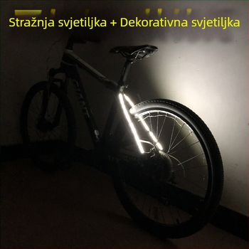 Zadnja svjetiljka za bicikl s dekorativnim osvjetljenjem — Brend: WIMBIKE; Prilagodba proizvodnje: Da; Licencirana privatna oznaka: Da; Uvoz: Ne