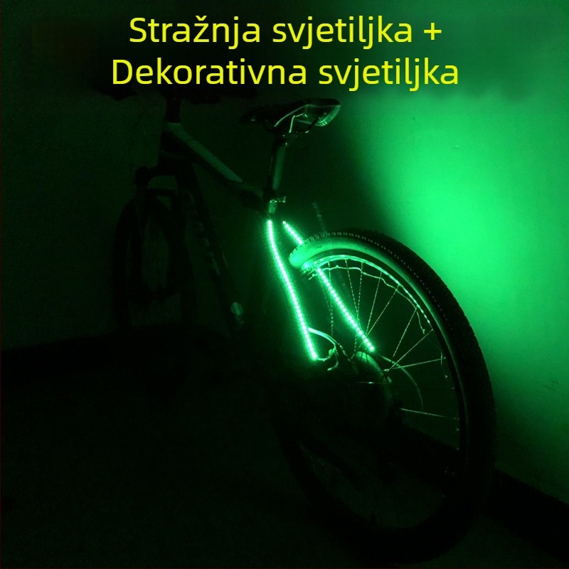 Zadnja svjetiljka za bicikl s dekorativnim osvjetljenjem — Brend: WIMBIKE; Prilagodba proizvodnje: Da; Licencirana privatna oznaka: Da; Uvoz: Ne