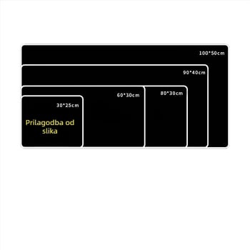 Prilagođena reklamna podloga za miš s logotipom, jednostrana, protuklizna, ispis toplinskim prijenosom, OEM-kompatibilno